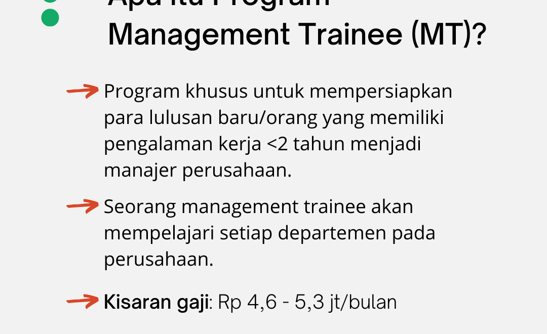 Apa Itu Management Trainee: Pengertian, Tugas, Gaji, Dan within Job Desk Management Trainee