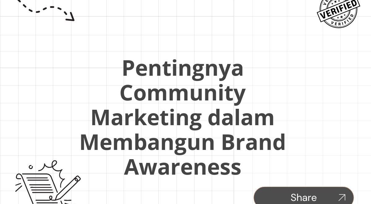 Pentingnya Community Marketing dalam Membangun Brand Awareness