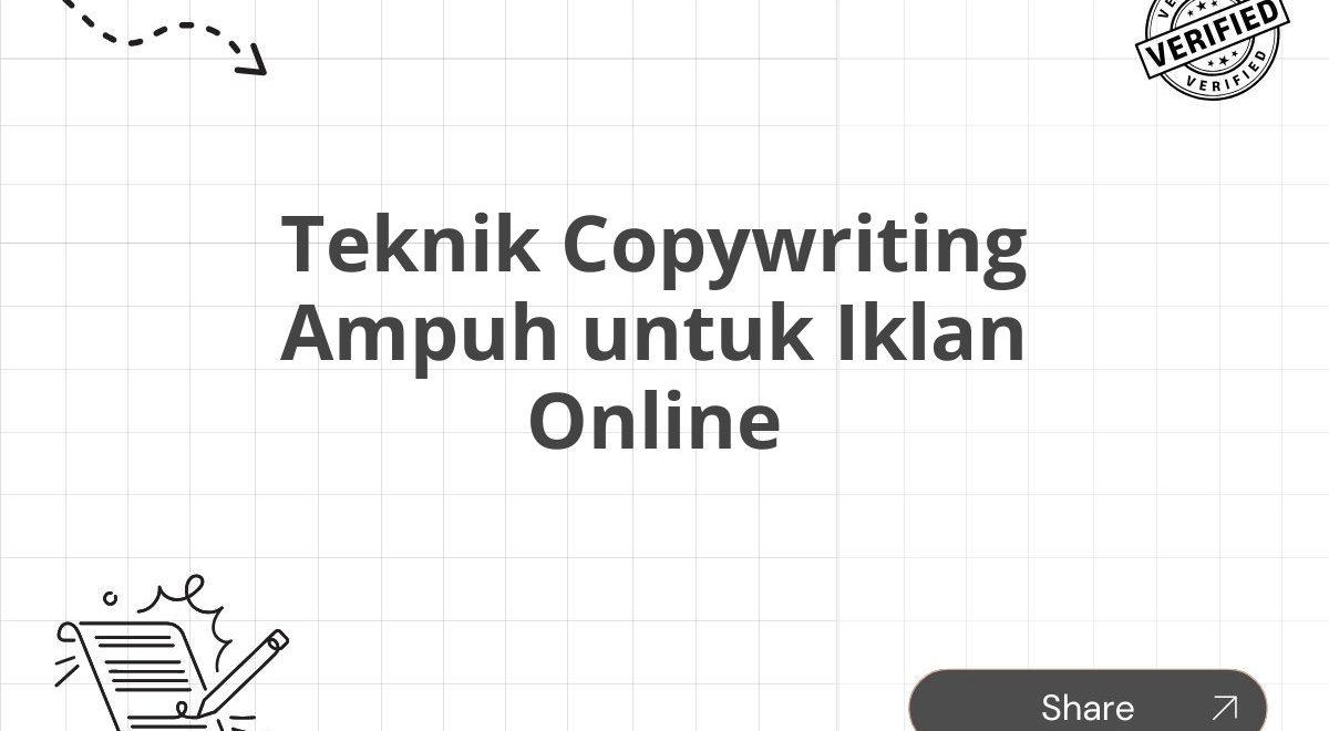 Teknik Copywriting Ampuh untuk Iklan Online