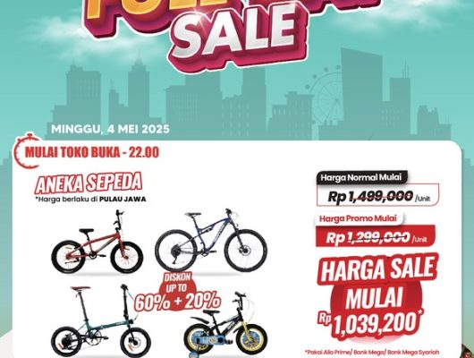 Gowes Hemat! Diskon Sepeda Terbesar Hanya di Transmart